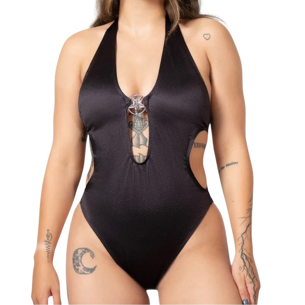 Killstar Swimsuit M Dark All The Beasts Black